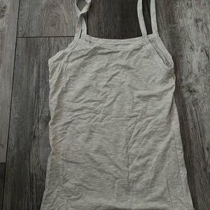 Djerf Avenue Daily Tank Top Ribbed Grey Melange